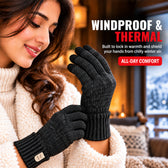 Premium Winter Gloves for Men & Women - Black