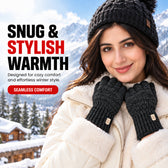 Premium Winter Gloves for Men & Women - Black