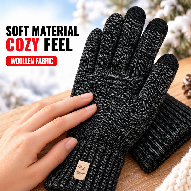 Premium Winter Gloves for Men & Women - Black