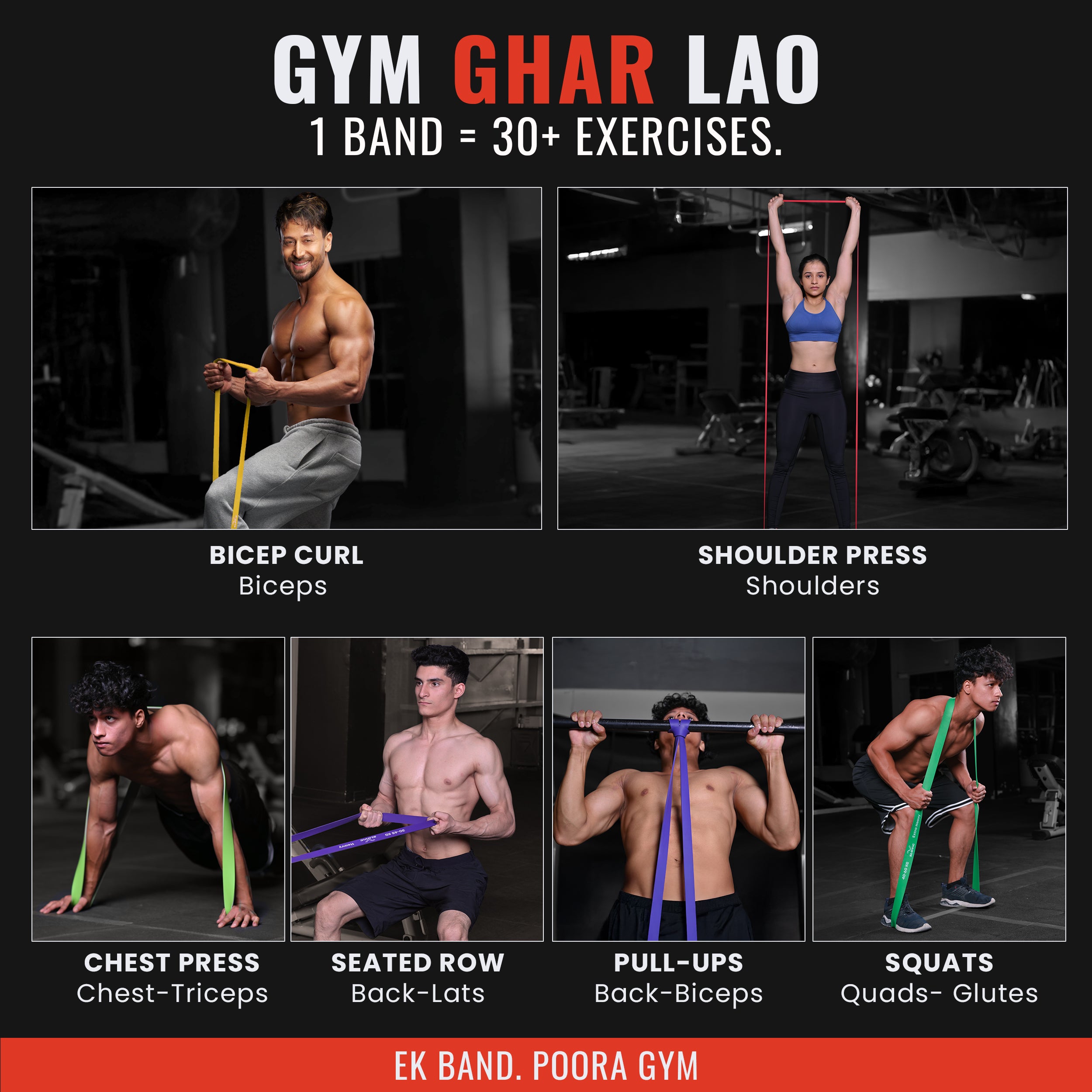 3–7 kg Resistance Band (Light) | Heavy-Duty Natural Latex Band