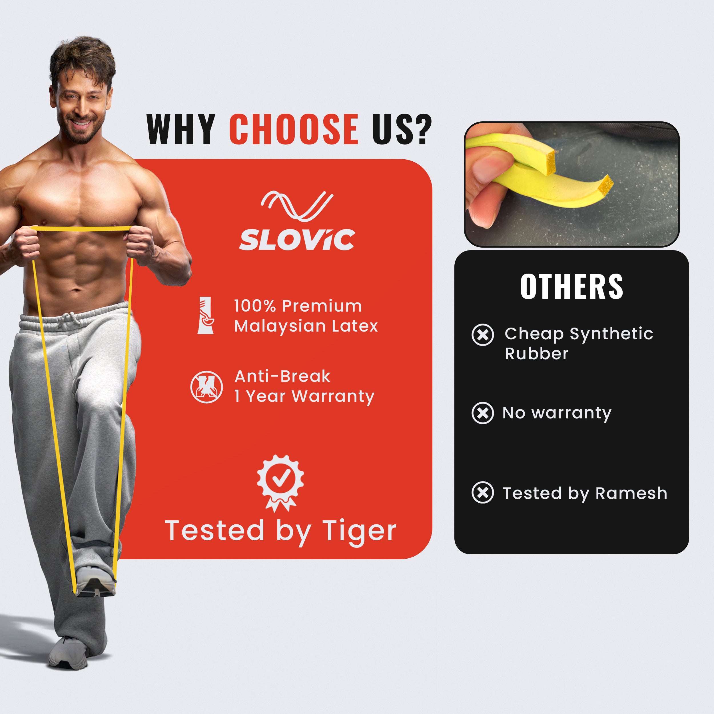 3–7 kg Resistance Band (Light) | Heavy-Duty Natural Latex Band