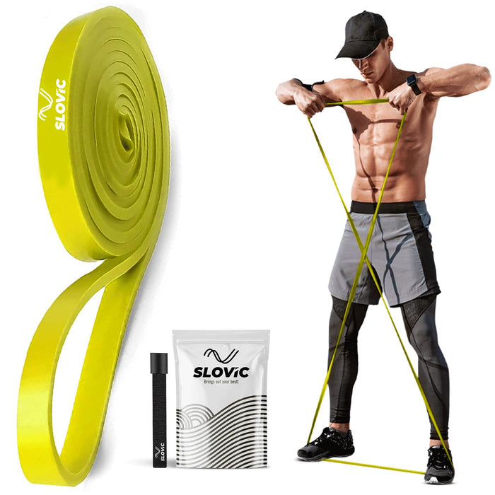 Slovic Resistance Band Pull up Training Bands for Calisthenics (Yellow)