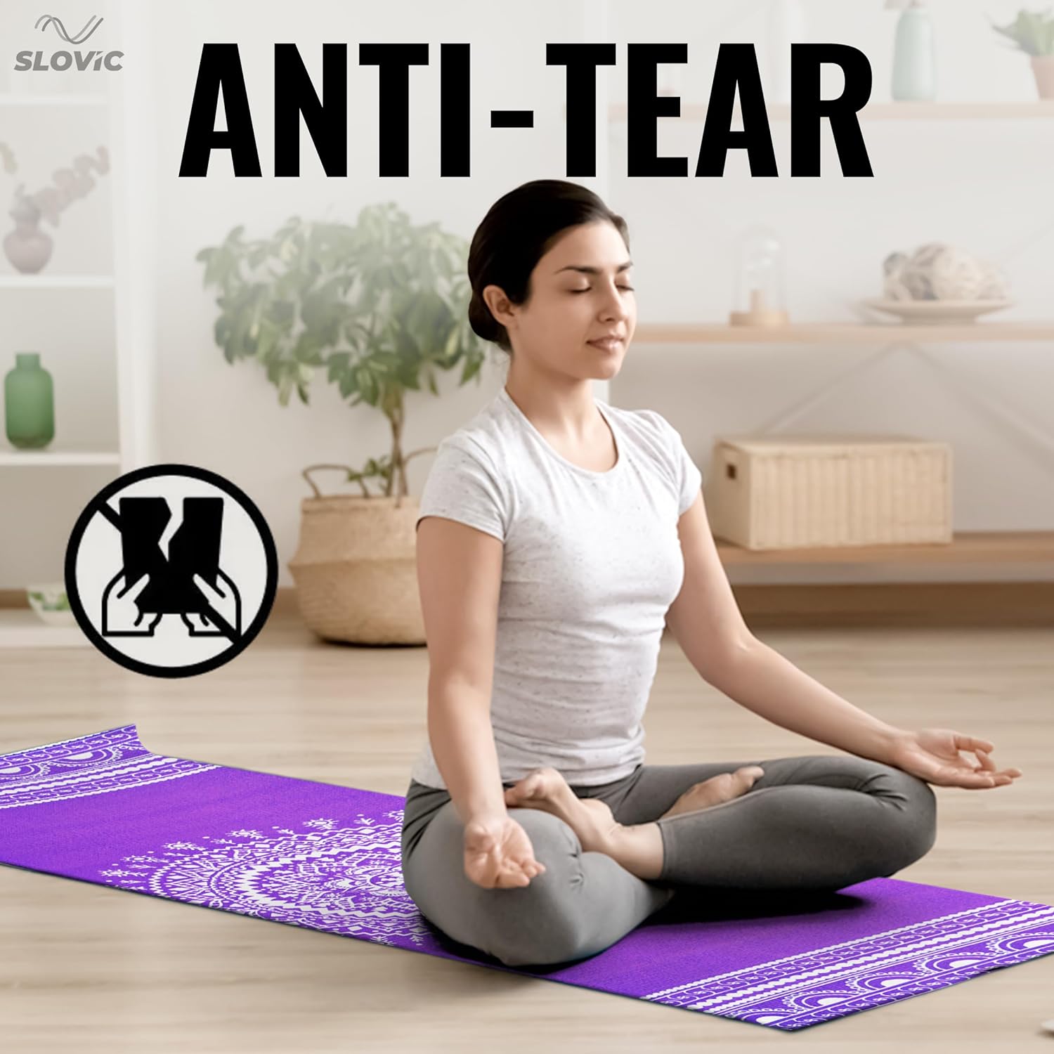 Slovic Yoga Mats For Women (Purple)