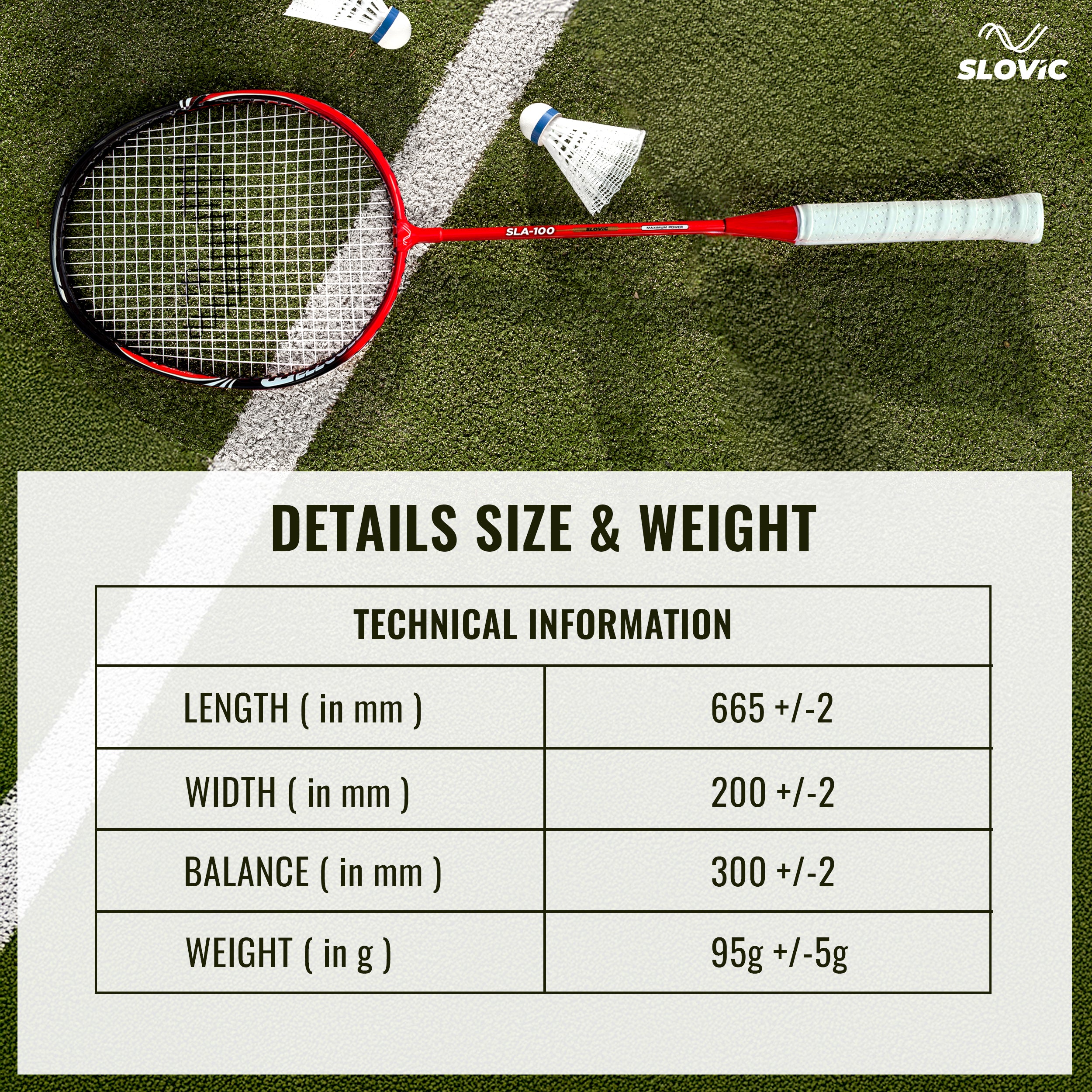 Aluminium Badminton Racket- Red