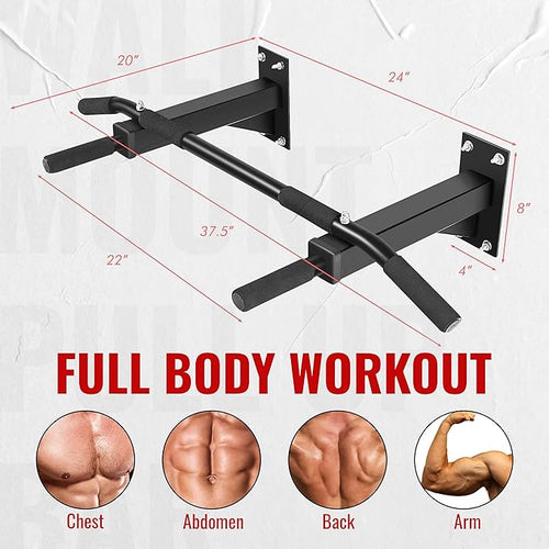 Slovic Pull up Bar for Men, Women & Kids (200kg Load Capacity) | Ideal for Gym & Home Workout