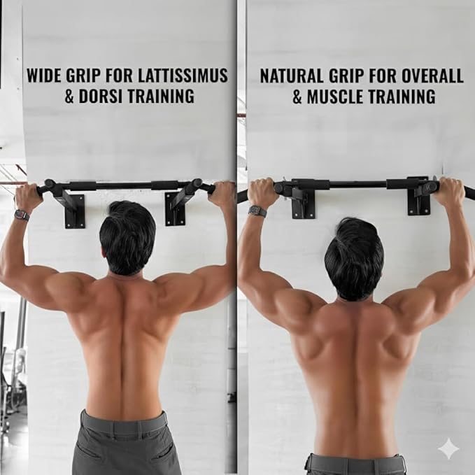 Slovic Pull up Bar for Men, Women & Kids (200kg Load Capacity) | Ideal for Gym & Home Workout