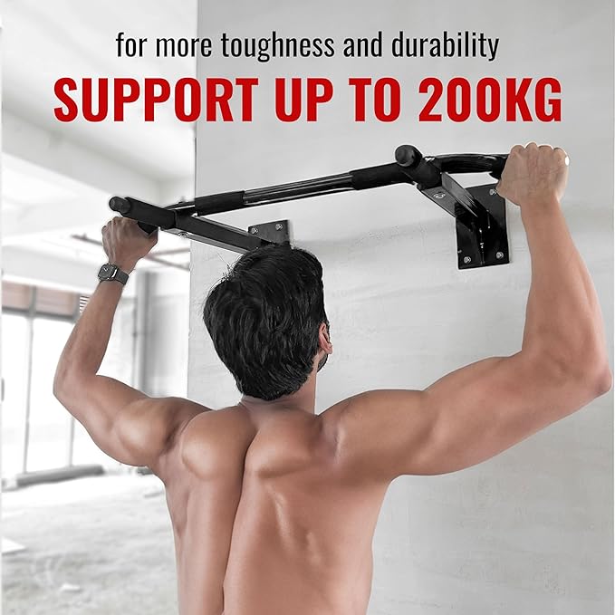 Slovic Pull up Bar for Men, Women & Kids (200kg Load Capacity) | Ideal for Gym & Home Workout