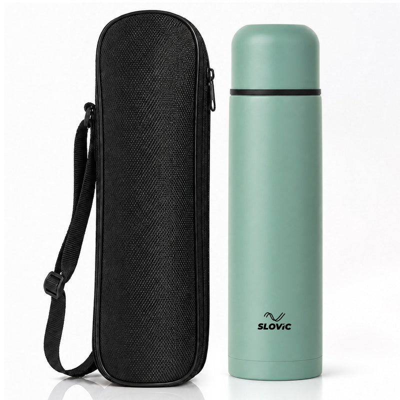 Phantom Bottle 1L - Insulated Stainless Steel Water Bottle - Mint Green - Gym, Sports & Travel