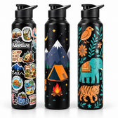 Steel Water Bottle Set of 3 - UV Printed