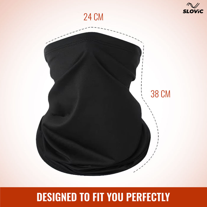 Slovic Cotton Lycra Full Face Bandana Mask For Men's | Breathable, Odor-Free & Comfort Fit | Ideal for Biking, Trekking & Gym