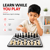 14 Inch Magnetic Foldable Chess Board Set | Magnetic Chess | for Kids & Adults