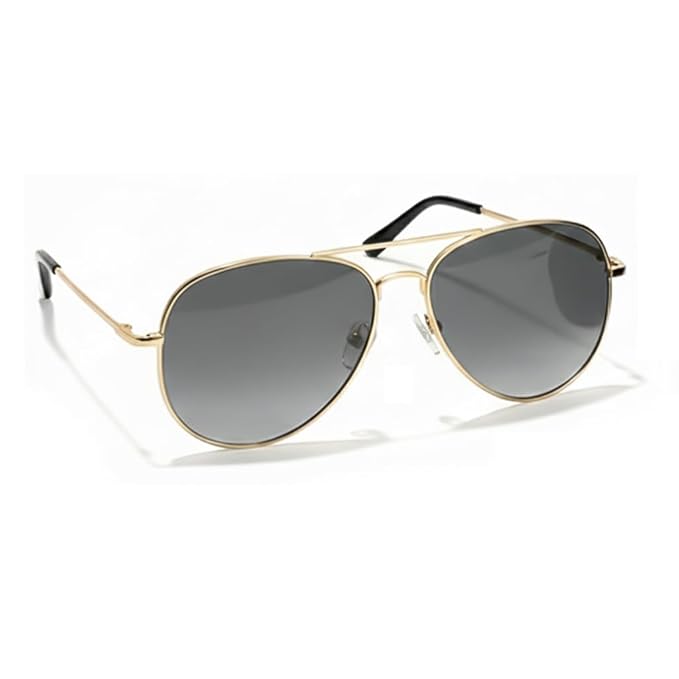 UV Protected Aviator Sunglasses- Gold