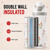 Slovic Insulated Petal Mist Bottle  UV Print - 650ml