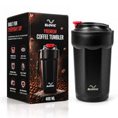 Heat Lock Coffee Tumbler 400ml - Black - Travel Mug
