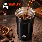 Heat Lock Coffee Tumbler 400ml - Black - Travel Mug