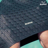 Swimming Cap for Men – Silicone, Anti‑Skid, Tear‑Resistant, Free Size (Black Embossed)