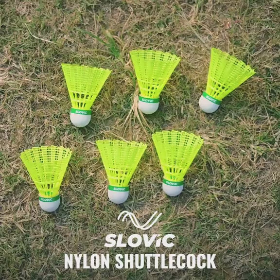 Nylon Badminton Shuttlecock - Pack of 6