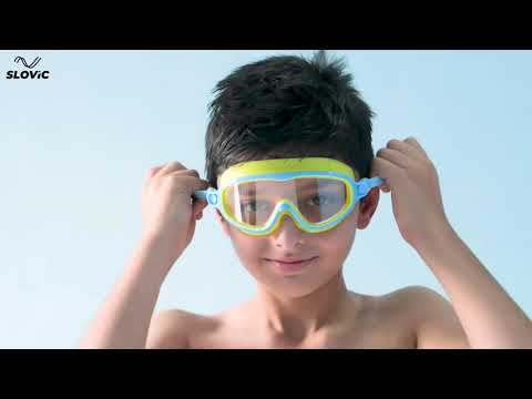Swimming Goggles for Kids (Yellow) – UV & Anti-Fog | Includes Ear Plugs & Nose Clip