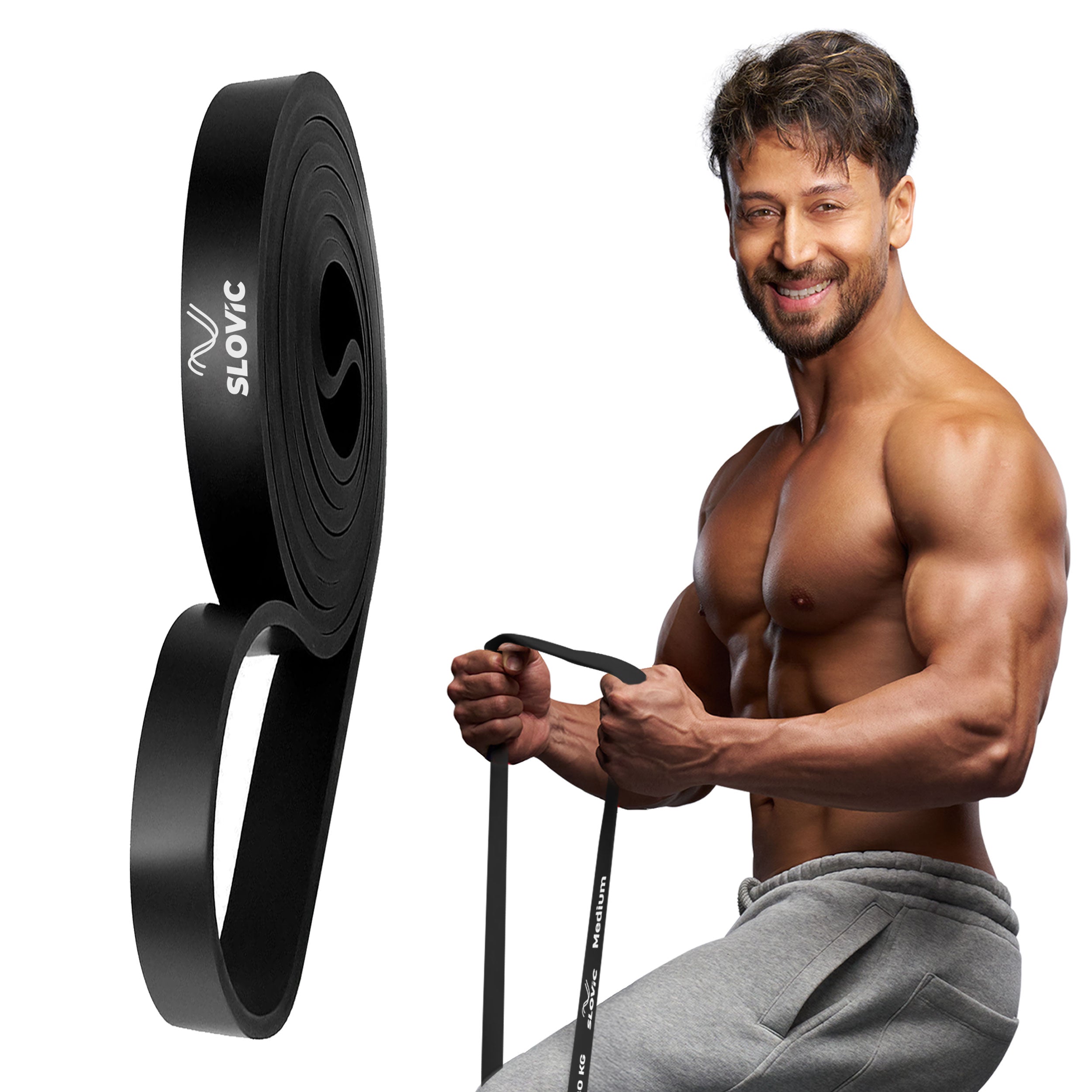 15–30 kg Resistance Band (Medium) | Heavy-Duty Natural Latex Band