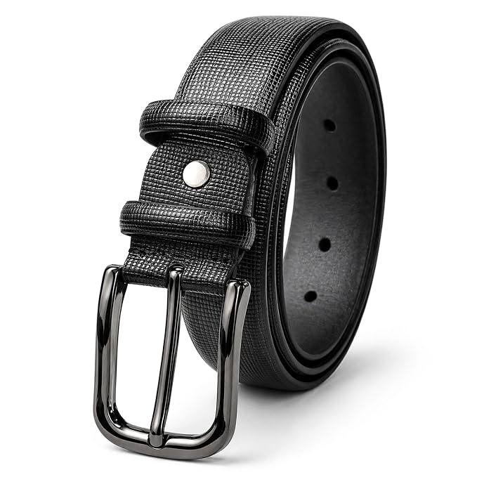 Belt for Men - Adjustable PU Leather Belt - Tan