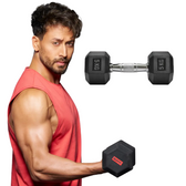 Tiger Shroff keeps it simple with the Slovic 5 kg single dumbbell—lightweight, easy to use, and perfect for home toning sessions