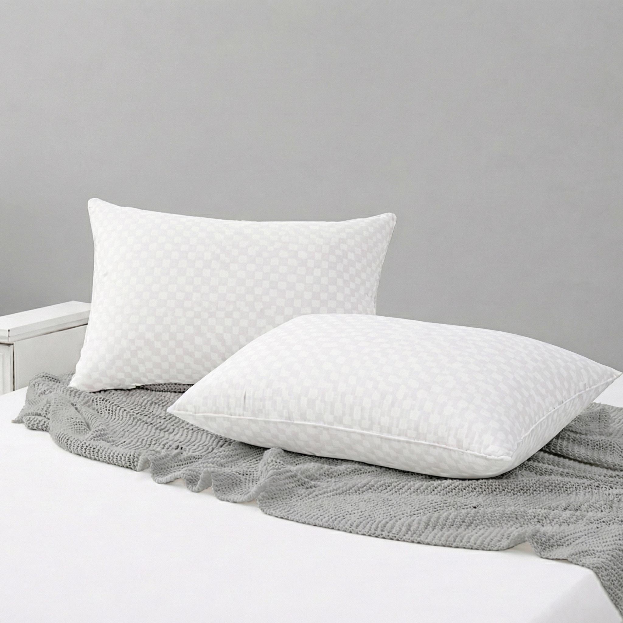 (Pack of 2) Hollow Fiber Sleeping Pillow – White | Soft & Supportive, Comfortable