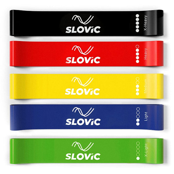 Slovic Resistance Mini Loop Bands 100% Natural Latex (Set of 5)