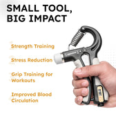 5-60 Kg Adjustable Hand Gripper with Counter