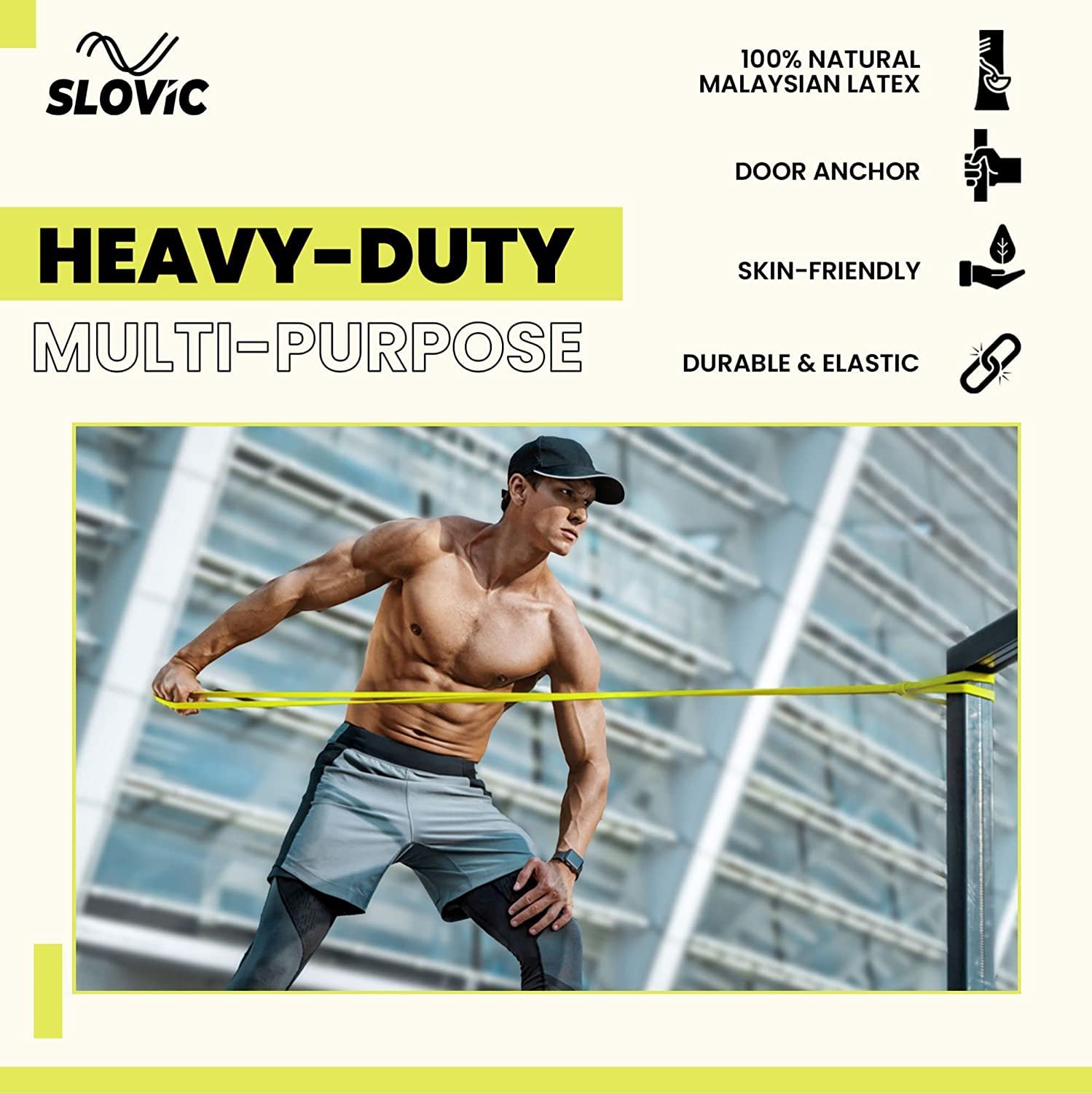 Slovic Resistance Band Pull up Training Bands for Calisthenics