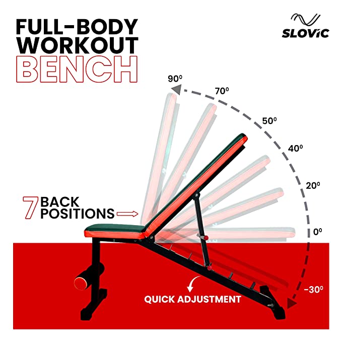 Slovic Fitness Bench for Home Gym